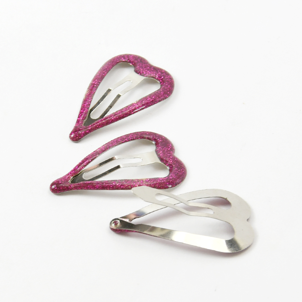 Accessoires pour cheveux en épingle à cheveux en forme de cœur avec clip BB en métal mignon