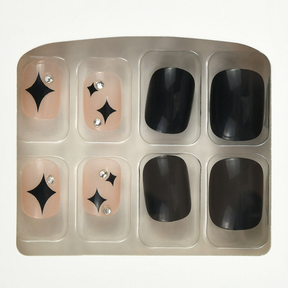 Ensembles de faux ongles artificiels à couverture complète ABS 24 pièces/boîte