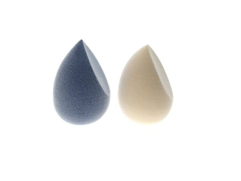 Éponge de maquillage en microfibre de velours et œuf de beauté bouffée