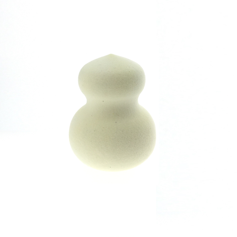 Œuf de beauté en éponge de maquillage en calebasse blanche