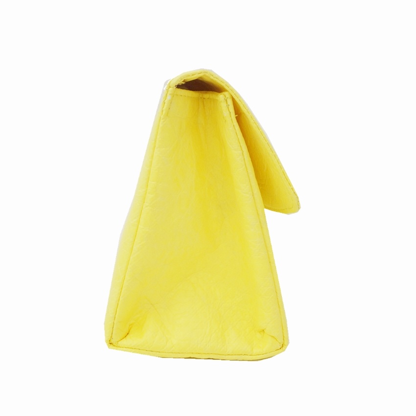 Sac à main de sac cosmétique de grande capacité jaune d'unité centrale