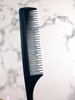 Peigne à queue de broche à dents fines en carbone Peigne à queue de rat à broche en métal